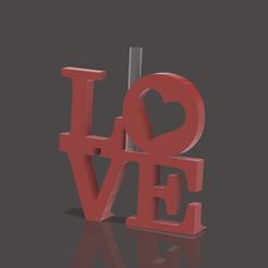SUPPORT-FLEUR-CARRE-LOVE-COEUR.jpg Download STL file SUPPORT FLOWER SQUARE LOVE HEART • 3D printer model, vs3d35