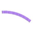 Ties Curved 10 in 18cm.stl N Scale Model Train Jigs To Hand Build Curved Train Tracks at 6, 8-1/4,  9, 10, 12 & 15 Inch Radius with Printed Tiebeds for the 8-1/4, 9, 10 & 12" Curves by Socrates