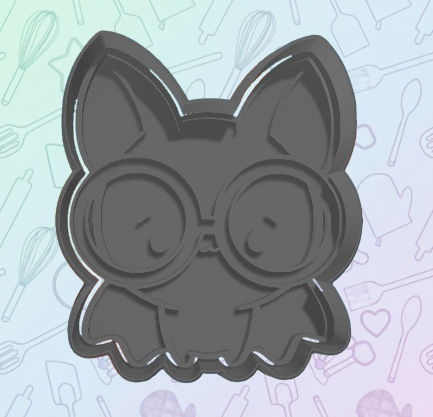 Nerdy Bat Cookie Cutter