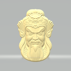 1.png Fichier STL Modèle d'impression 3D du pendentif Guan Yu・Plan imprimable en 3D à télécharger