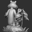 9.jpg Calvin and Hobbes in nature for 3d print stl