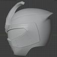 kabuto-raiger-3d-printable-helmet-3d-model-stl-9.jpg Hurricanger Tsunonin Horned Ninja Kabuto Raiger fully wearable cosplay helmet 3D printable STL file