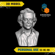 Richard-Feynman-Personal.png 3D Model of Richard Feynman - High-Quality STL File for 3D Printing (PERSONAL USE)