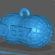 deez-nuts-with-hook-5.png Deez Nuts Funny Christmas Ornament 3D Model With Hook Hang