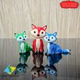 Articulated-Fox-3.jpg 🦊Print in place Articulated Fox  🦊movable head hands tail no supports