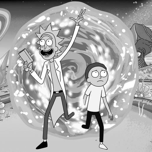 Rick and Morty 3D model