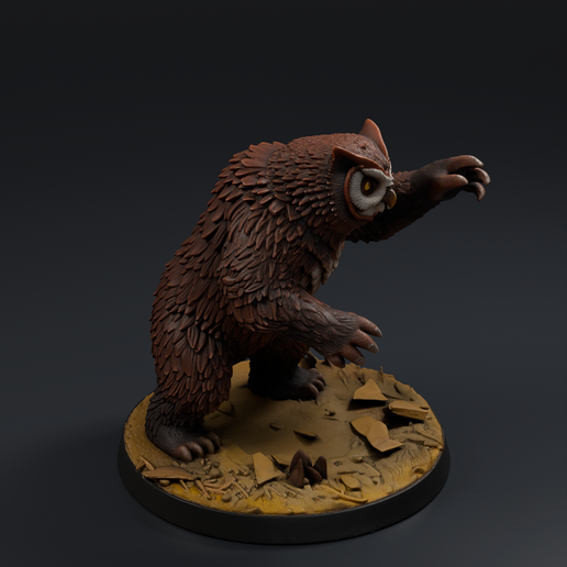Owlbear 2 3D printable STL miniature