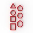 FIGURAS-BASICAS.1.jpg STL file CUTTING BASIC FIGURES 40mm・3D printer model to download