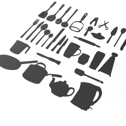 cuisine.png Free STL file Kitchen utensil・3D printable model to download