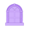 verdant_window_arched.stl Porte et fenêtre en arc de cercle pour jardin de fées