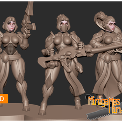 2.png STL file Space elves anime figurines・3D printable model to download