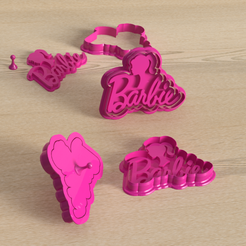 Cortador-de-Galleta-Barbie-4-3v5.png Barbie Cookie Cutter with Marker and Grip