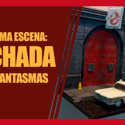 Re DIORAMA ESCENA: CAZAFANTASMAS Free STL file Diorama of the main entrance of the BATTLESHELLS・3D printable model to download