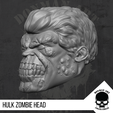 5.png Hulk Zombie head for 6 inch Action Figures