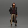 3DG-0001.jpg bearded man stands confidently adorned in a stylish hoodie and a flowing long coat