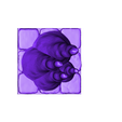 3x3_nobase_9sq.stl 2X2 and 3x3 Openlock Tiles with Stalagmites
