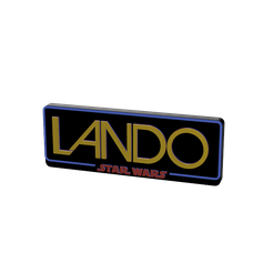 11.png STL file 3D MULTICOLOR LOGO/SIGN - STAR WARS: Lando・3D printable model to download, Wabushi