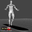 silver surfer06.png Silver Surfer Action Figure Printable 2 Poses BONUS