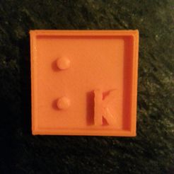 Brailee_Letter.jpg Fichier STL gratuit LETTRE BRAILLE (Agrandir si nécessaire)・Idée pour impression 3D à télécharger
