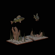 my_project-20.png two perch scenery in underwather for 3d print detailed texture