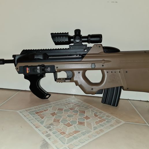 F2000 Airsoft picatiny grip 3D model