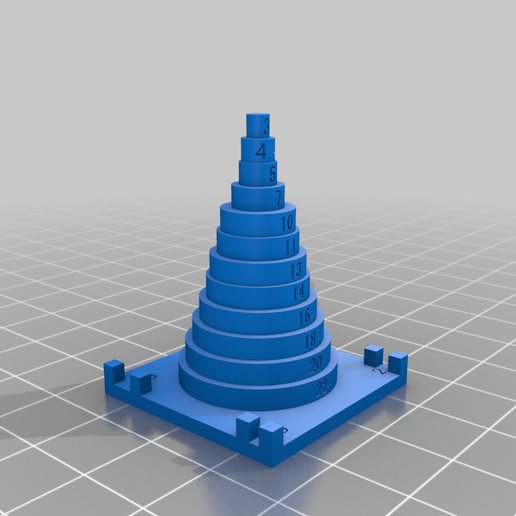 O-Ring Measuring Cone 3D model