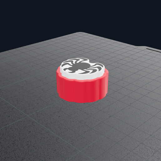 Halloween Fidget Clicker - mite  (Includes SVG File + Editable Bambu Studio Color Project)
