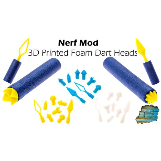 Nerf / Foam Dart:  Alternative Tips of Doom 3D model
