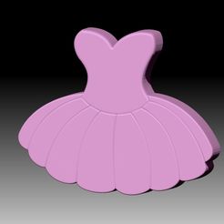 Tutu.jpg Archivo STL CHAMPÚ SÓLIDO TUTÚ Y MOLDE PARA BOMBA DE JABÓN・Modelo para descargar y imprimir en 3D