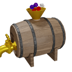 titel-tranz1.png STL file Barrel Dice Tower・Template to download and 3D print