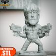 6.jpg Chuck Norris Chibi STL for 3D Printing ChibiSTL 3DXM