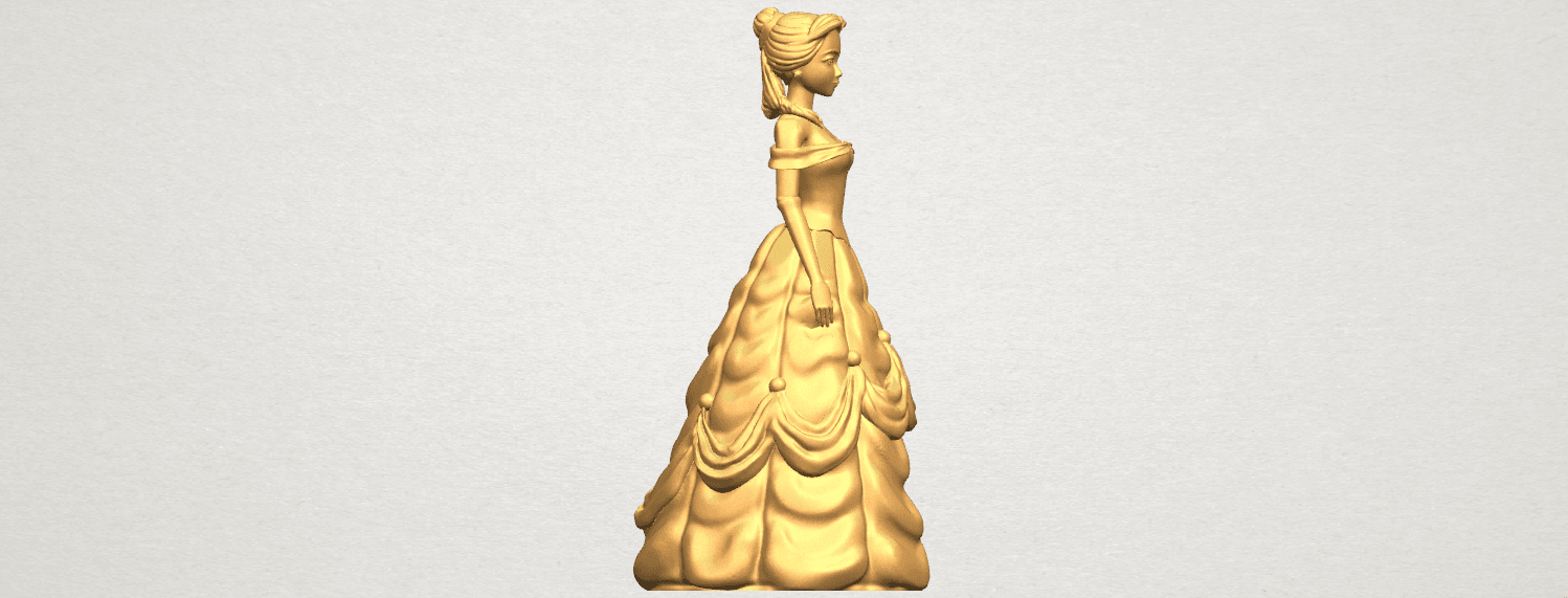 TDA0578 Princess Belle A07.png -Datei Princess Belle kostenlos herunterladen • Modell zum 3D-Drucken, GeorgesNikkei