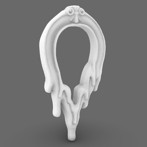 🖼️ Minimal Gothic Dripping Frame STL File for 3D Printing – Dark Melted ...