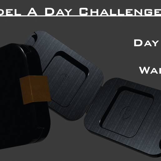 Model A Day Challenge - Day 169 - Wallet 3D model