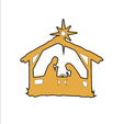 nacimientoToTh.png Descargar archivo STL gratis El nacimiento de Jesús. Montado en la pared • Plan para la impresión en 3D, miguelonmex