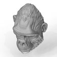 Print-Ready-Gorilla-Face-04.jpg Gorilla Kopf Statue 3D-Druck Modell