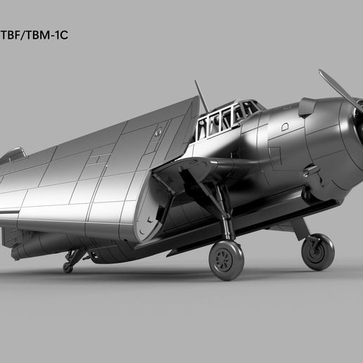 🦸 1/350 US Navy TBF/TBM-1/1C/1D/3/3D/3E Avenger (6 Variants) [STL]・ 3D ...