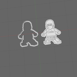 Capture.PNG Download STL file Ninjago Cole cookie cutter • 3D printable object, 3dZ
