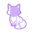 1.obj Cute Fox Cookie Cutter, Biscuit Cutter
