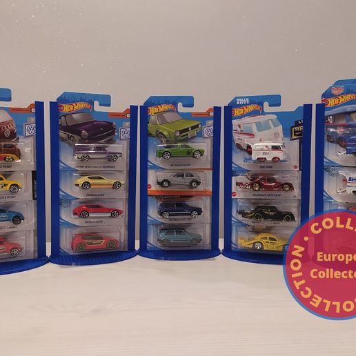Hot Wheels Matchbox Stand Display Cart Blister Europe Collector 3D model