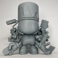 DC96516F-5E06-4224-BE8D-4A96772D9876.jpeg STL file Cat Spray six arms・3D printing design to download