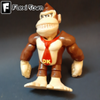 Image-2.png Flexi Donkey Kong, Articulated fidget figure, 3mf included