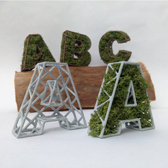 Cover_2000x2000.png Free 3D file Moss Letters for names・Object to download and to 3D print
