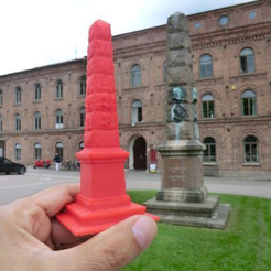 1.png Fichier STL gratuit 123D Catch obelisk 3D scan (Slottsmöllan - Sweden)・Design pour imprimante 3D à télécharger