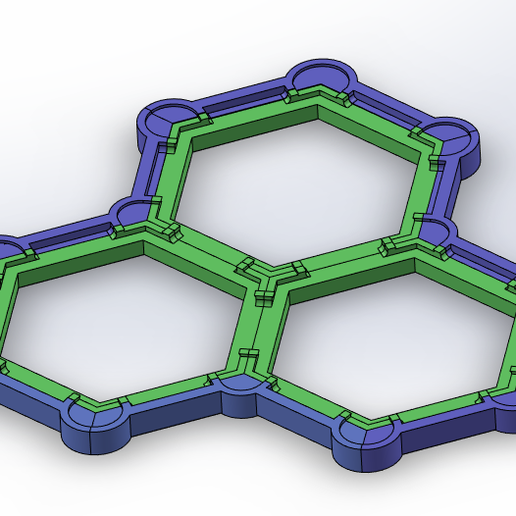 Magnetic Catan borders 3D model