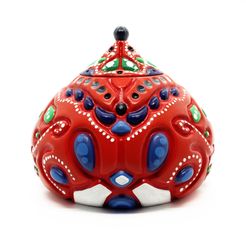 turkish_bowl_painted_pic1_square.jpg Archivo STL Bombonera única de colores estilo turco para almacenar y decorar・Plan de impresión en 3D para descargar