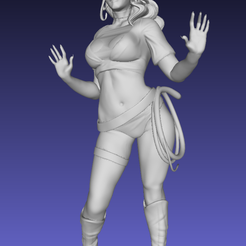 Screenshot_2020-08-09_20-45-54.png Free STL file Cat Woman without base - Fixed - remix・Object to download and to 3D print