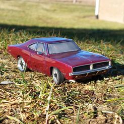 69-front.jpg STL file 69 Charger Hemi Body Shell (Xmod and MiniZ)・3D print object to download