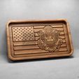 US-Flag-Army-Seal-Tray-©.jpg US Flag Army Seal Trays Pack - CNC Files for Wood (svg, dxf, eps, ai, pdf)