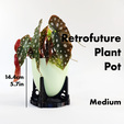 SizePreview-Medium.png Retrofuturistic Medium Plant Pot